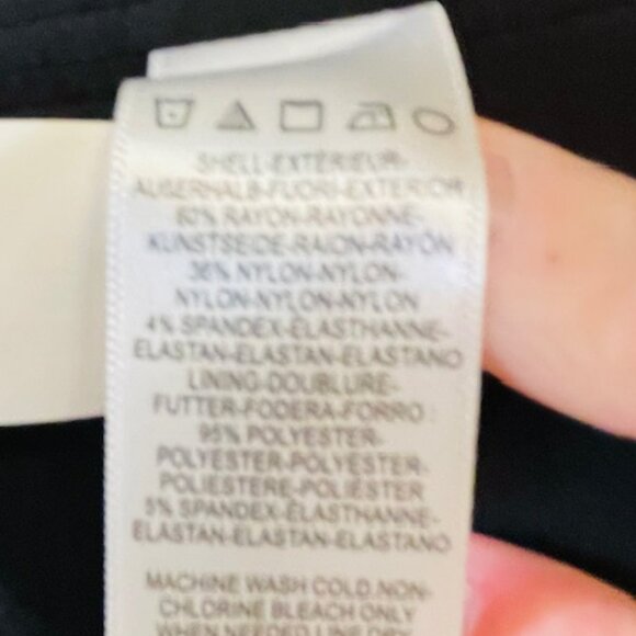 Dress the Population Bailey Crop Corset Style Top Ponte Black NEW NWT Large - Picture 9 of 10